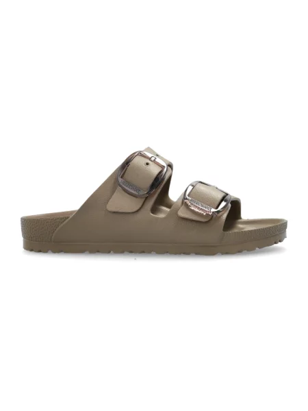 Klapki Birkenstock na sprzączkę beżowe