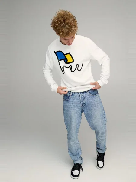 Світшот YAPPI білий