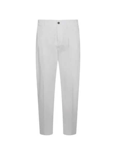 Pantaloni Eleventy plisate alb