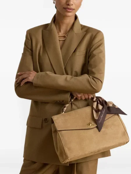 Велурена шопинг чанта Lauren Ralph Lauren