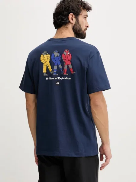 The North Face t-shirt ανδρικό CELEBRATION μπλε