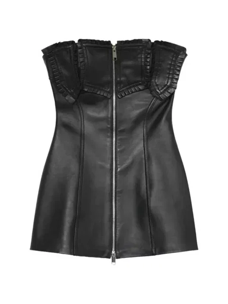 Rochie mini Blumarine cu volane negru