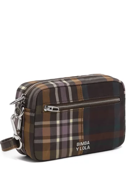 Geanta crossbody Bimba Y Lola în carouri verde