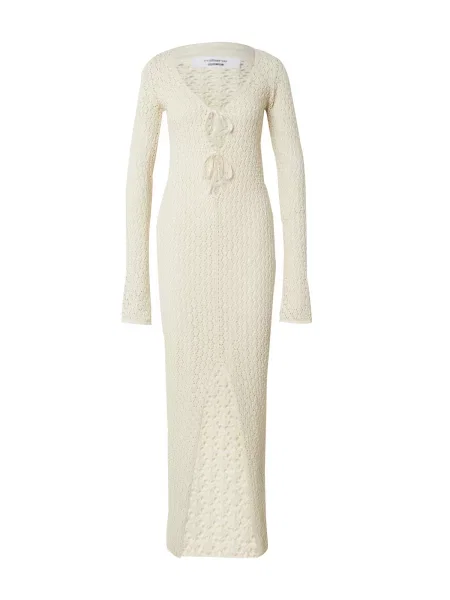 Millane Pletena obleka Bryna svetlo bež