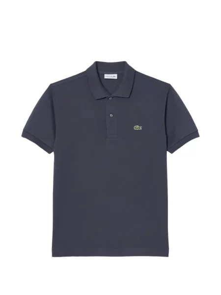 Polo Lacoste cu autograf albastru