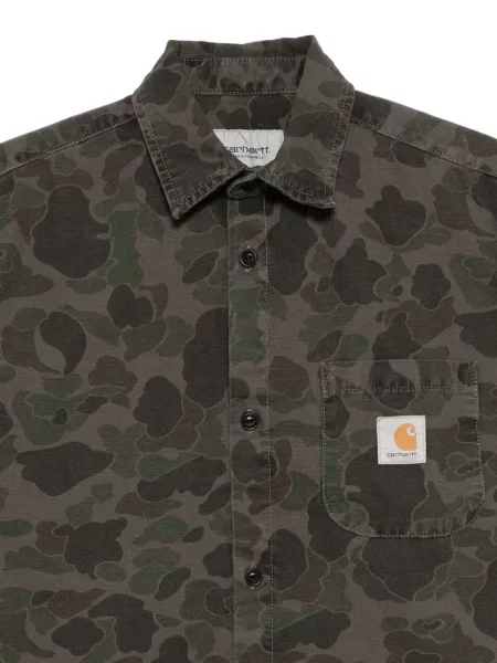 Камуфлажна риза Carhartt Wip зелено