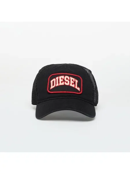 DIESEL Kapa rdeča bela črna