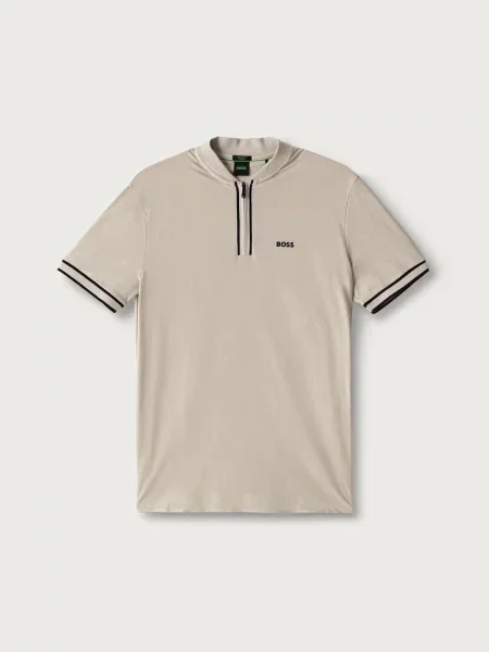 Tricou polo Boss Green bej