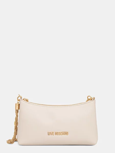 Geantă LOVE MOSCHINO Écru bej