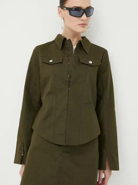 Résumé geaca jeans femei de tranzitie verde