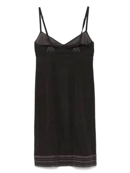 Rochie Carine Gilson de mătase de costum maro
