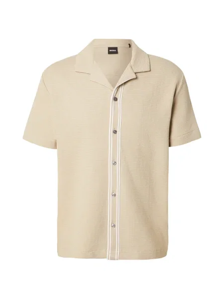 BOSS Košeľa C-Pasini béžová