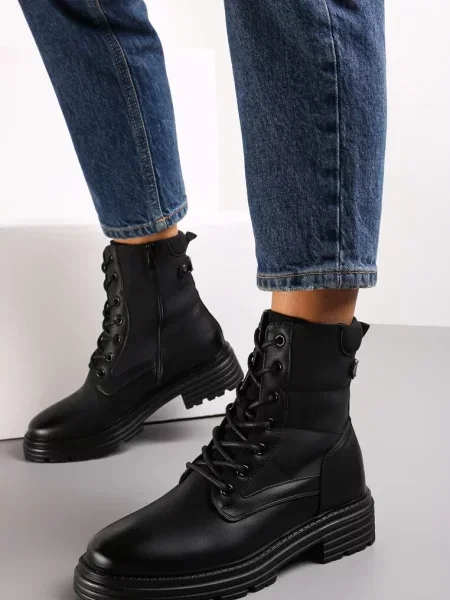 Botine Inny grunge negru
