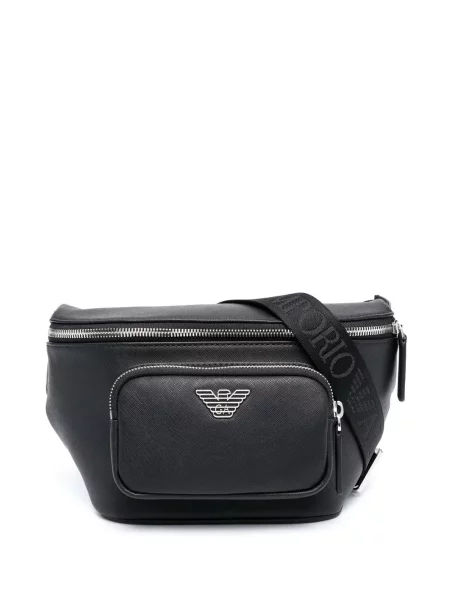 Geantă Emporio Armani din piele negru