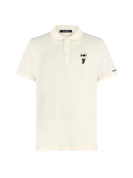 KARL LAGERFELD Tricou polo alb
