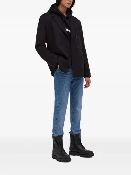 Ретро слаб дънки skinny fit Levi's® с разкъсвания синьо