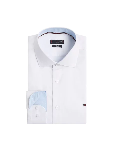 Koszula Tommy Hilfiger z długim rękawem biała