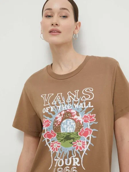 Tričko Vans hnědá