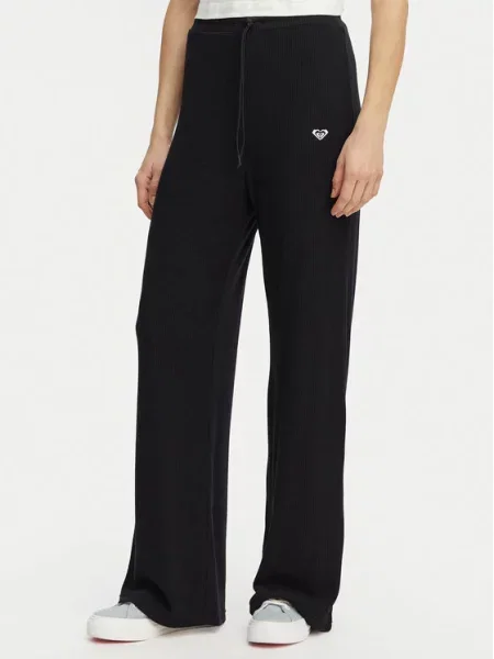 Roxy Spodnie dresowe Rise & Vibe New Rib czarny