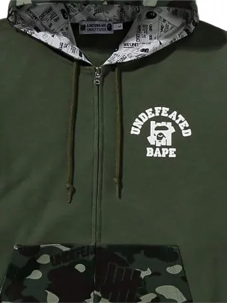 Hanorac cu glugă A Bathing Ape® verde