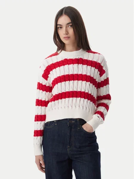 Tommy Jeans Пуловер червен