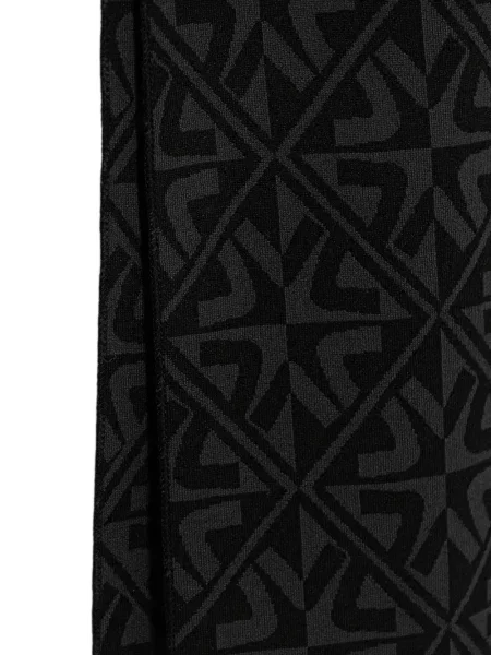 Fular Newland cu imprimeu geometric negru