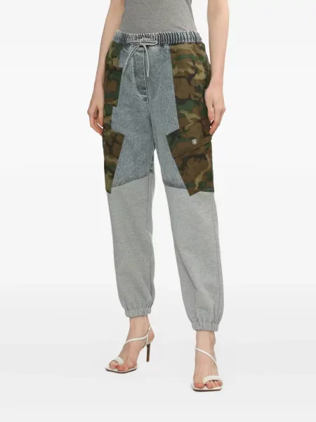 Jeansy 3.1 Phillip Lim w kamuflażu niebieskie