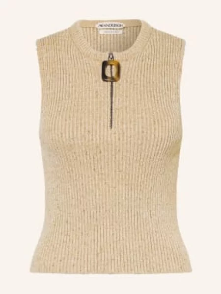 Pletený pletený top Jw Anderson béžový