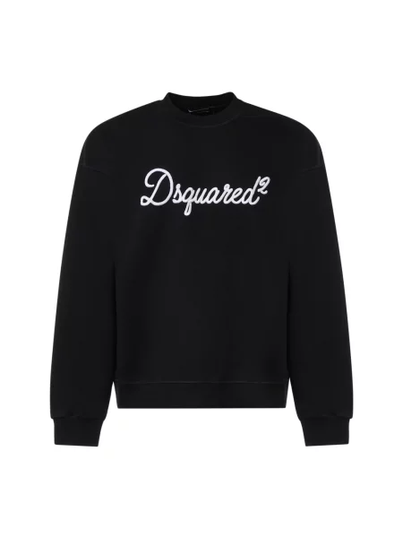Bluza z czystej bawełny Dsquared2 czarna