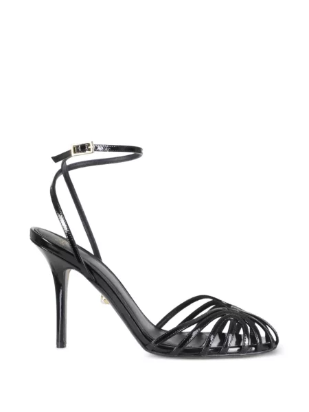 Cropp pantofi cu toc Alevì din piele cu bretele negru