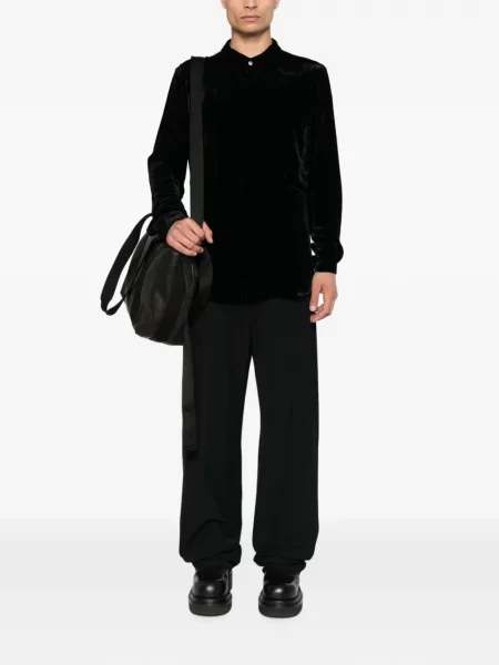 Cămașă Rick Owens de catifea negru
