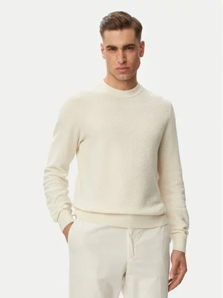 BOSS Pulover H-Lofranco Crem