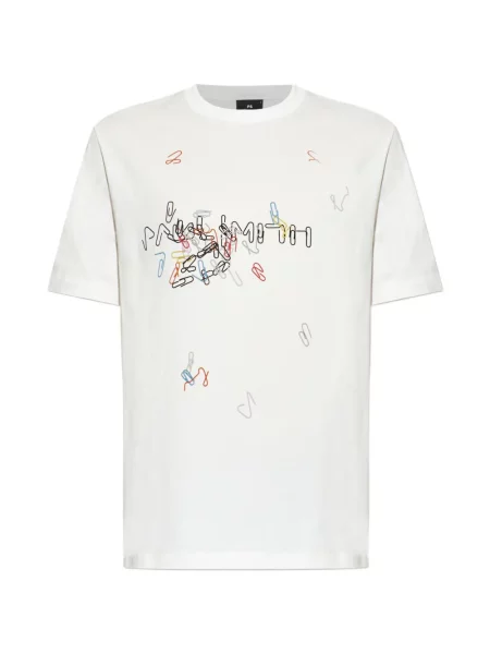 Tricou Ps Paul Smith cu imagine alb