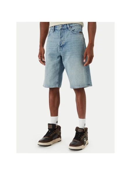 G-Star Raw Džinsiniai šortai Deeggie Regular Fit mėlyna