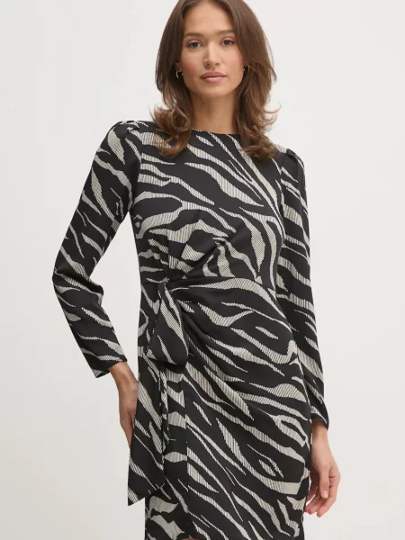 Dkny sukienka mini dopasowana czarny