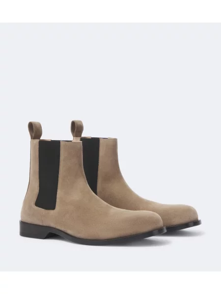 Botine chelsea Loewe din piele de căprioară bej