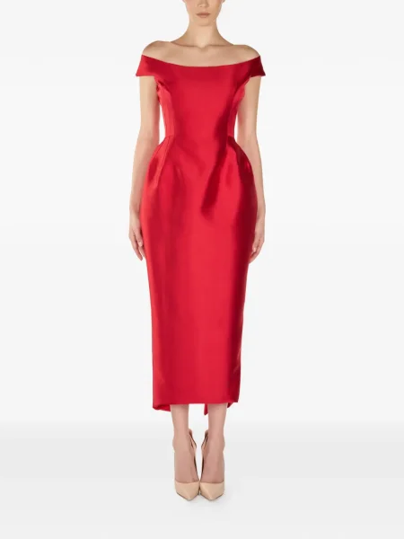 Rochie midi Araftu până la genunchi de costum roșu