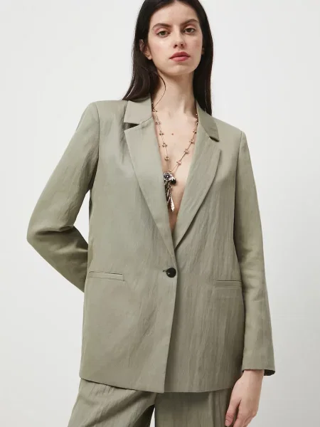 Піджак Medicine однобортний однотонний зелений