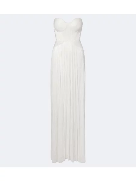 Rochie Maria Lucia Hohan de mătase alb
