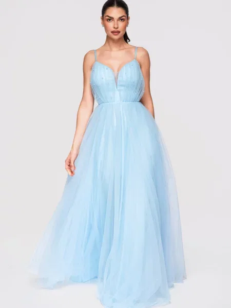 Rochie de seară Edoti albastru