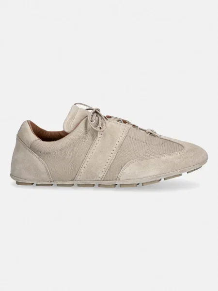 BOSS sneakersy skórzane Roxanne beżowe