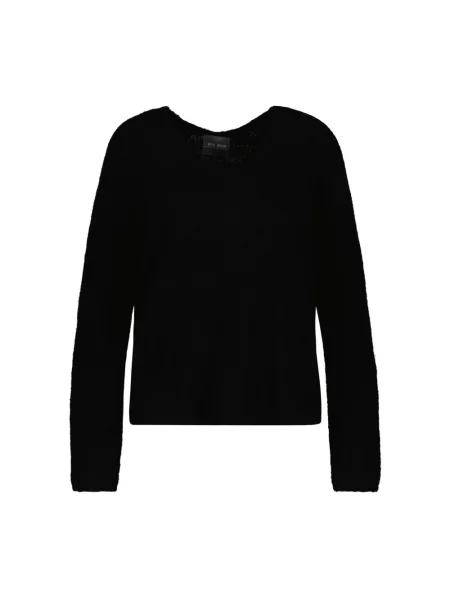 Mos Mosh sweter wełniany czarny
