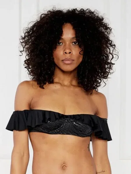 Pinko Sutien de baie IVY TOP negru