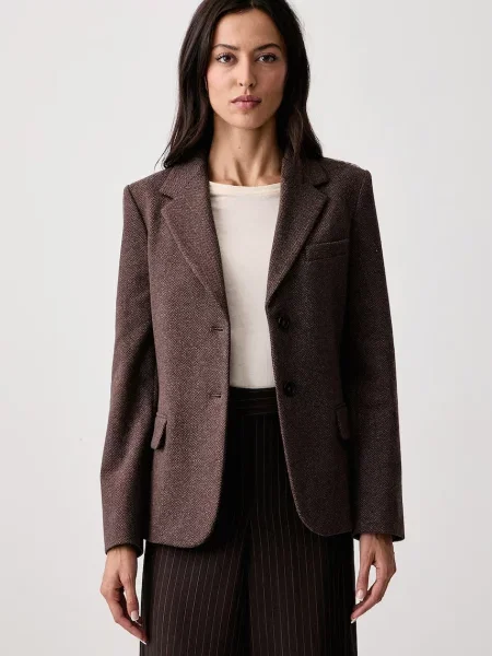 Weekend Max Mara sacou pentru femei cu amestec de lână WKDFEROCE maro