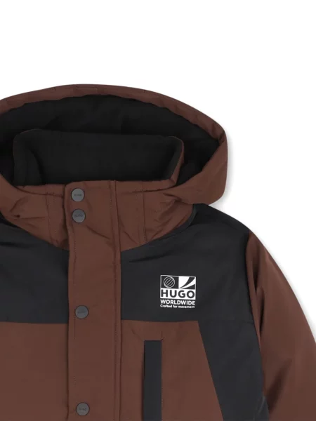 Parka dziecięca Hugo brązowa