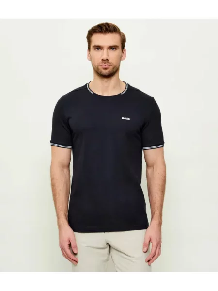 BOSS Tricou Taul Bleumarin verde