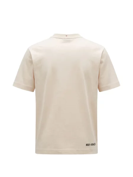 Tricou Moncler Grenoble cu imagine alb