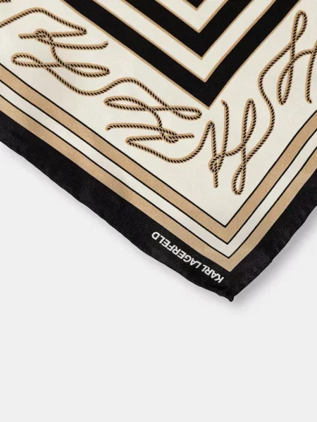 Karl Lagerfeld хустка на шию шовкова K/AUTOGRAPH