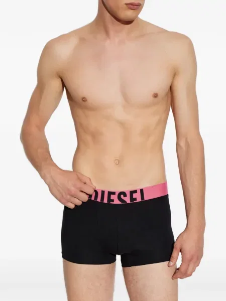 Pantaloni scurți Diesel cu autograf negru
