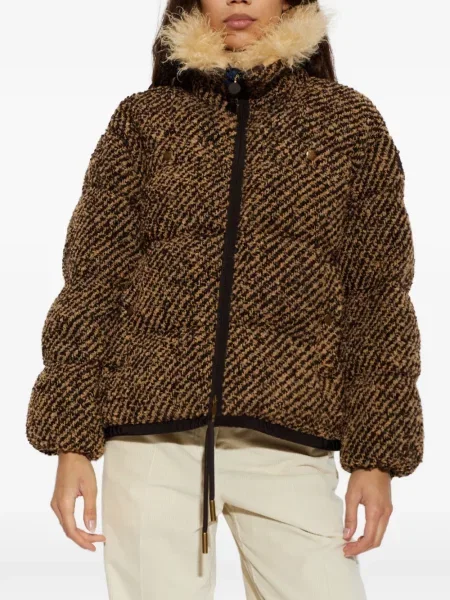 Geacă cu puf Moncler maro
